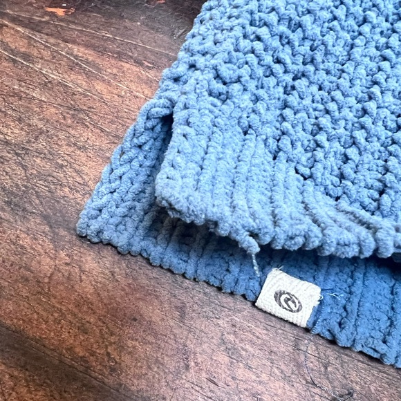 Rip Curl Women's Knit Chenille Dusty Blue Sweater - Picture 5 of 5